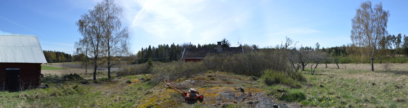 view from the hill in garden 2014